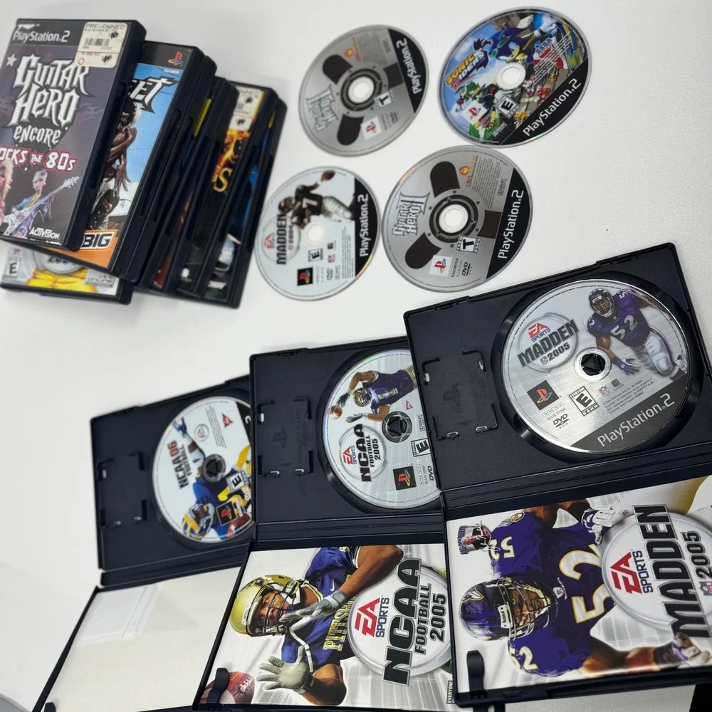 Sony PlayStation 2 PS2 Game Lot of 15 NCAA NFL Street Mortal‎ Kombat Pac-Man